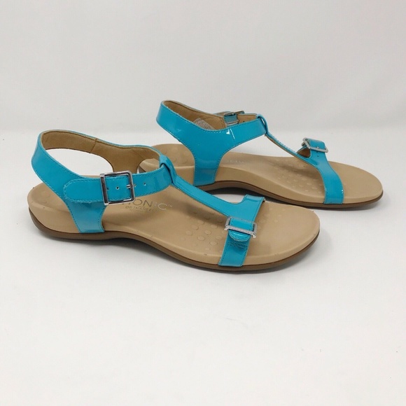 Vionic Shoes | Vionic Adriane Tstrap Sandals Orthoheel Turquoise | Poshmark